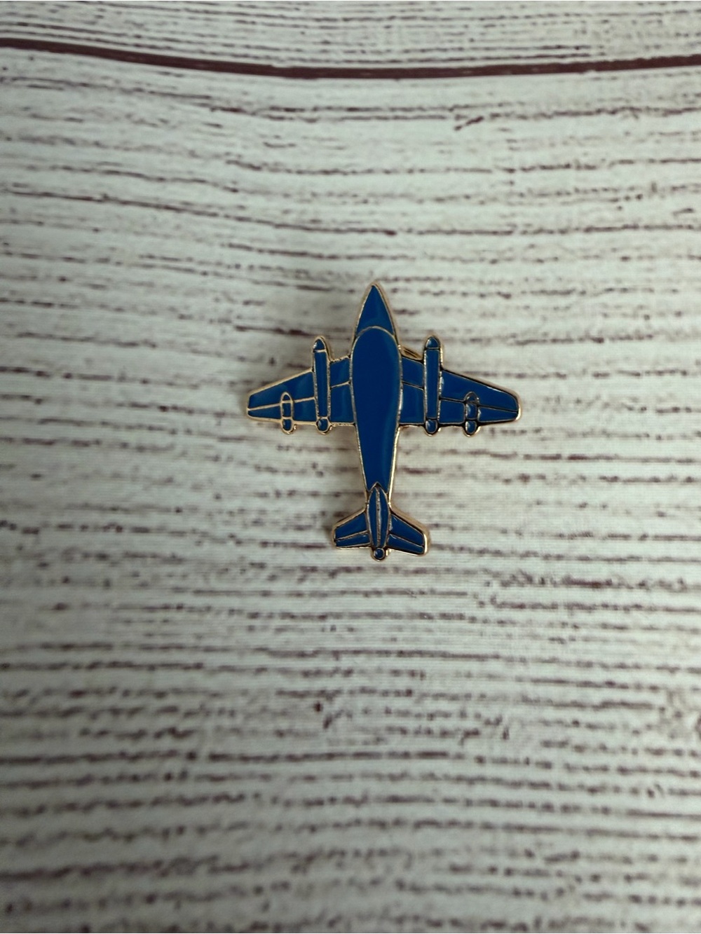 Blue Airplane Pin